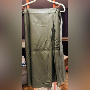 Elegant Olive Green wrapping  Women's Skirt